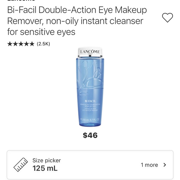 Lancôme bi-facil 125 m l - Picture 2 of 4